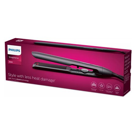 Philips | Hair Straitghtener | BHS510/00 5000 Series | Warranty 24 month(s) | Ceramic heating system | Ionic function | Display - 4